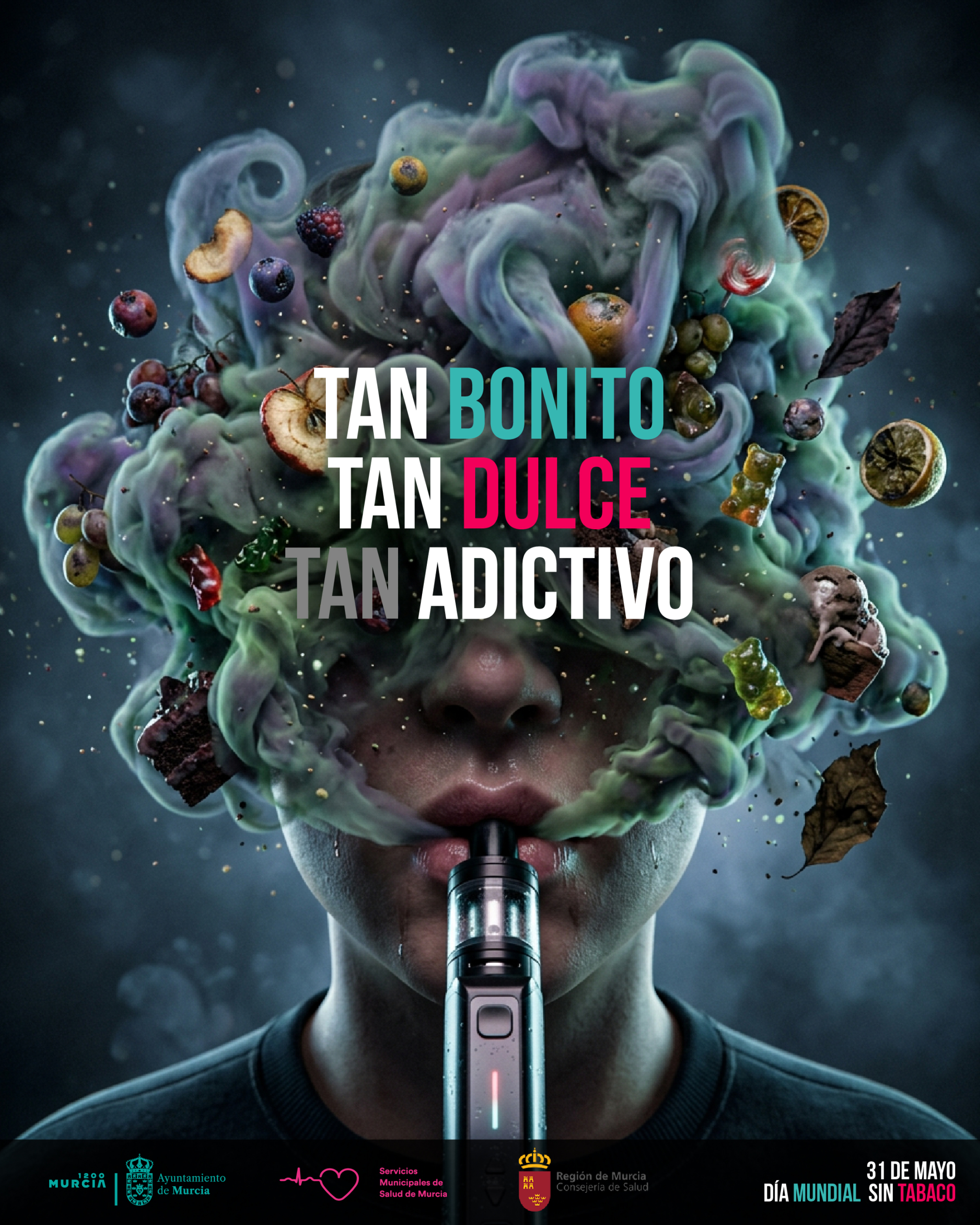 Día Mundial Sin Tabaco 2026 · Tan bonito. Tan adictivo.