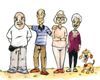 Imagen dibujo de personas mayores