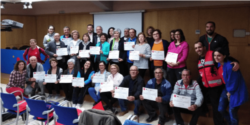 V CURSO DE FORMACIÓN DE MONITORES VOLUNTARIOS DE LOS GRUPOS 4-40.  “10 AÑOS CAMINANDO JUNTOS”